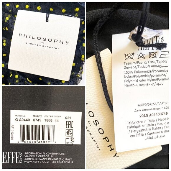 Philosophy Di Lorenzo Serafini Polka Dot Strapless Mini Dress, 8, New with tag - Picture 5 of 15